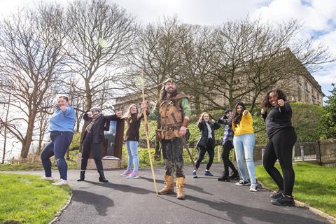 Ezekial Bone and the Nottingham Castle Explainers