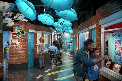 A render of a room within the new Manchester City Museum