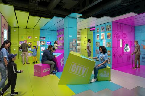 A render of a room within the new Manchester City Museum