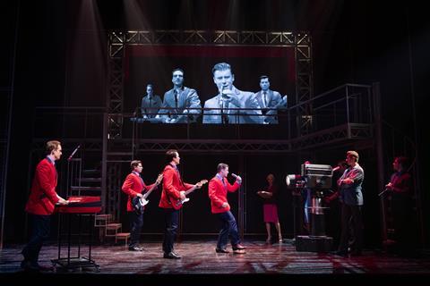 The cast of Jersey Boys