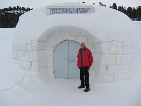 GTO Ian Wilde at the Sorrisniva Igloo Hotel in Norway