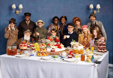 The principal cast of Paddington the Musical — enjoying a perfectly proper tea…”=