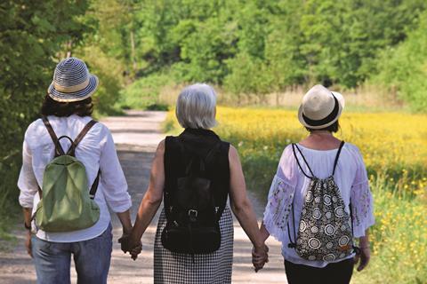 Women on a walk