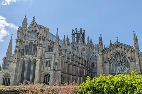 Ely Cathedral on a summer's day