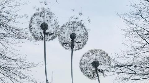 Dandelion sculpture at RHS Wisley