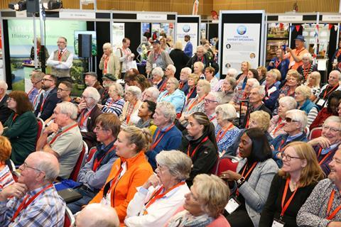 Visitors at the Group Leisure & Travel Show in the Seminar Theatre