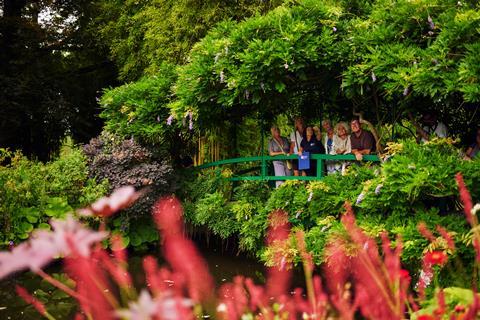A group at Monet's Garden in Giverny, France