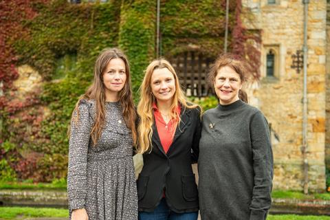 Rebecca Knight, Eliane Astor de Merode and Roxana Silbert at Hever Castle