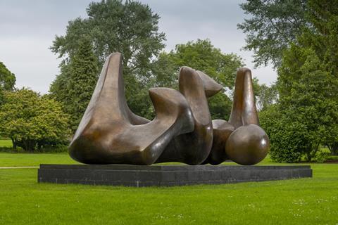 Henry Moore's Three Piece Sculpture Vertebrae 1968-69.