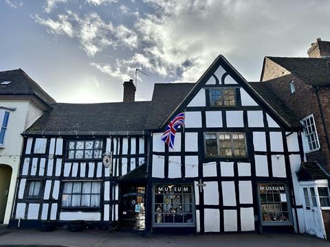 The exterior of the Tudor House Museum in Upton upon Severn