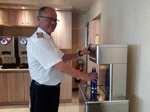 Fred. Olsen Cruise Lines is encouraging guests to use refillable bottles on board its ships. 