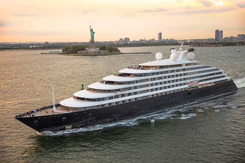 Scenic Eclipse cruise ship in New York
