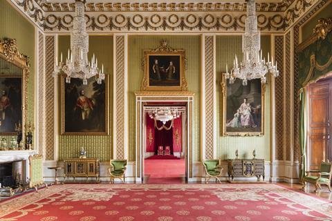Green Drawing Room at Buckingham Palace