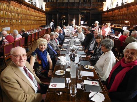 Carol Swiecicka's group lunch