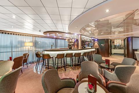Lounge bar aboard the MS Arena