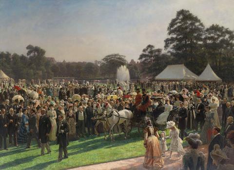 Laurits Tuxen, The Garden Party at Buckingham  Palace, 28 June 1897