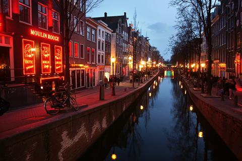 The Red Light District in Amsterdam