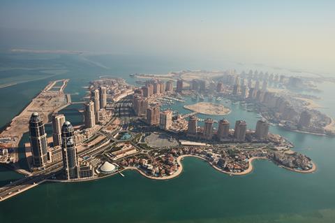 Pearl Island in Doha, Qatar