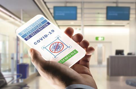 Mock Covid 19 vaccine passport app