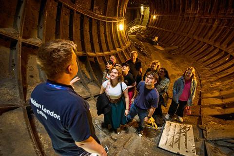 A group taking part in the Dover Street Hidden London Tour