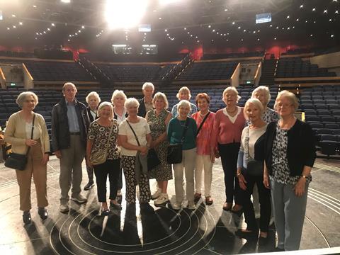 Guildford U3A on a backstage tour at Chichester Festival Theatre