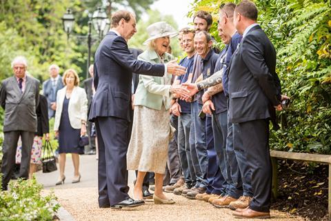HRH Princess Alexandra opens the new 'Princess Alexandra Gardens' at Leeds Castle