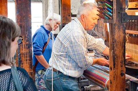 A demonstration at the Silk Museum in Macclesfield