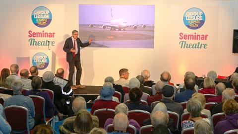 Simon Calder at the Group Leisure & Travel Show 2019