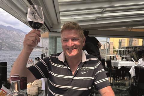 Robin McKelvie in Malcesine, Italy