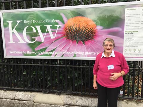 Monica Sado on a GLT Reader Club trip to Kew Gardens