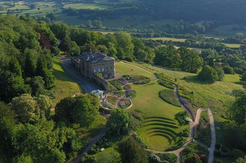 An aerial view of the American Museum & Gardens