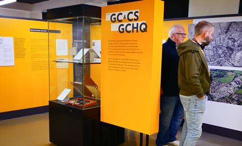 From GC&CS to GCHQ display Bletchley Park