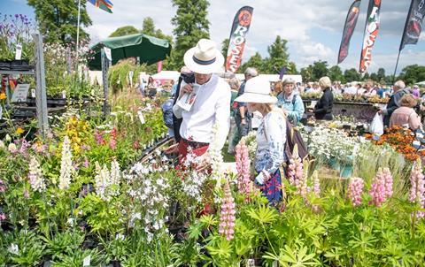 Crowds Admiring the Display at Blenheim Palace Flower Show 2019