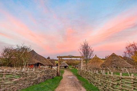 Butser Ancient Farm's Iron Age enclosure in Hampshire