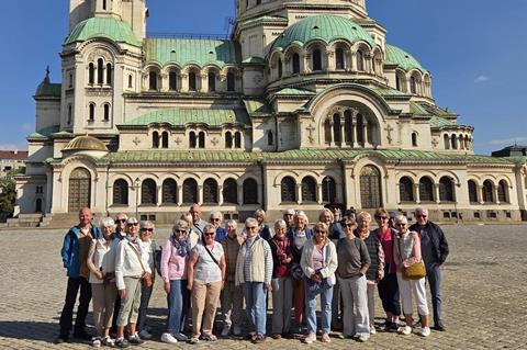 Gwen Wright in Sofia, Bulgaria