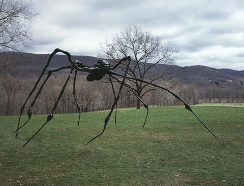 Louise Bourgeois' SPIDER, 1996 installed at Storm King Art Center, Mountainville, NY in 2007.