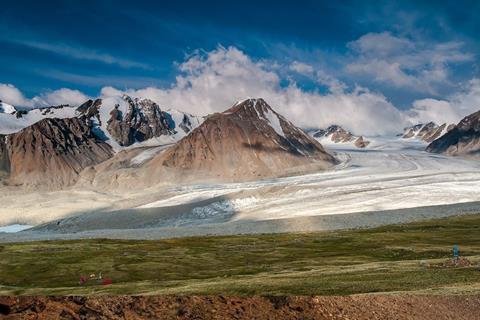 Beautiful mountain scenery in Mongolia