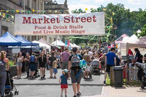 Market Street during 2019's Food & Drink Festival at Longleat