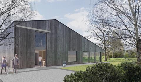 External view of Sheep Field Barn at Henry Moore Studios & Gardens