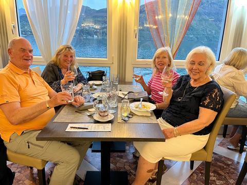 Lynda Mead and Tadley U3A at Lake Como