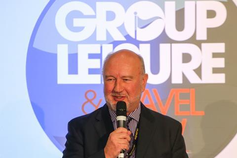 Graham Yandell, chief executive of Yandell Media Group speaking at the Group Leisure & Travel Show