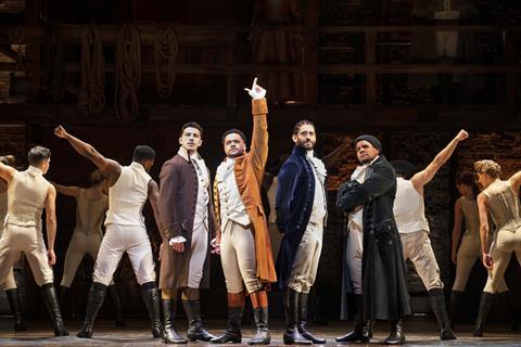 Hamilton's West End cast