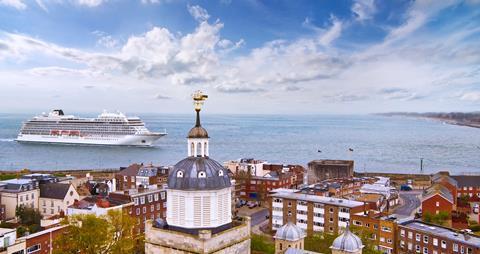 Viking Cruises' new Venus cruise ship in Portsmouth
