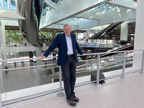 Simon Calder in the Fenix Museum of Migration, Rotterdam