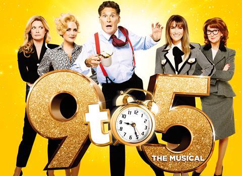 The cast of 9 to 5 The Musical, starring David Hasselhoff