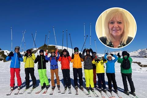 GTO of the Year 2024 finalist Patsy Steadman on a skiing holiday