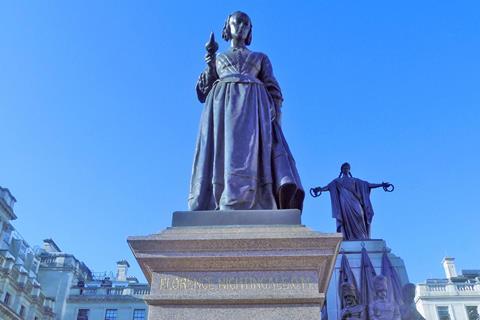 Florence Nightingale statue at Waterloo Place