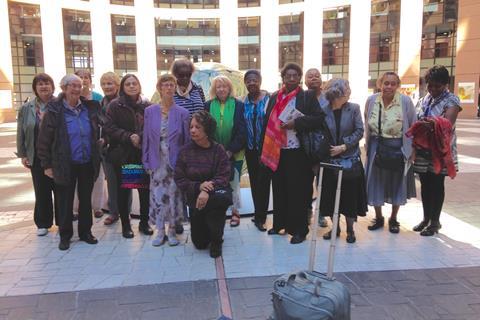 Carlie's group outside of the European Parliament