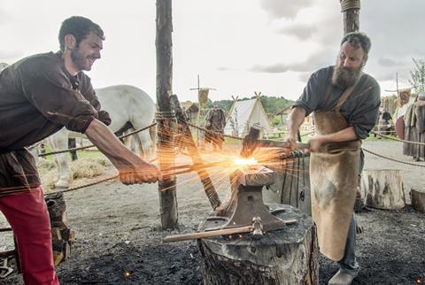 Blacksmiths Forge in Viking Village at Kynren, Bishop Auckland
