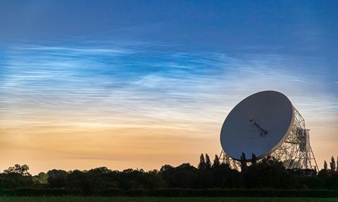 Noctilucent Stripes at Jodrell Bank